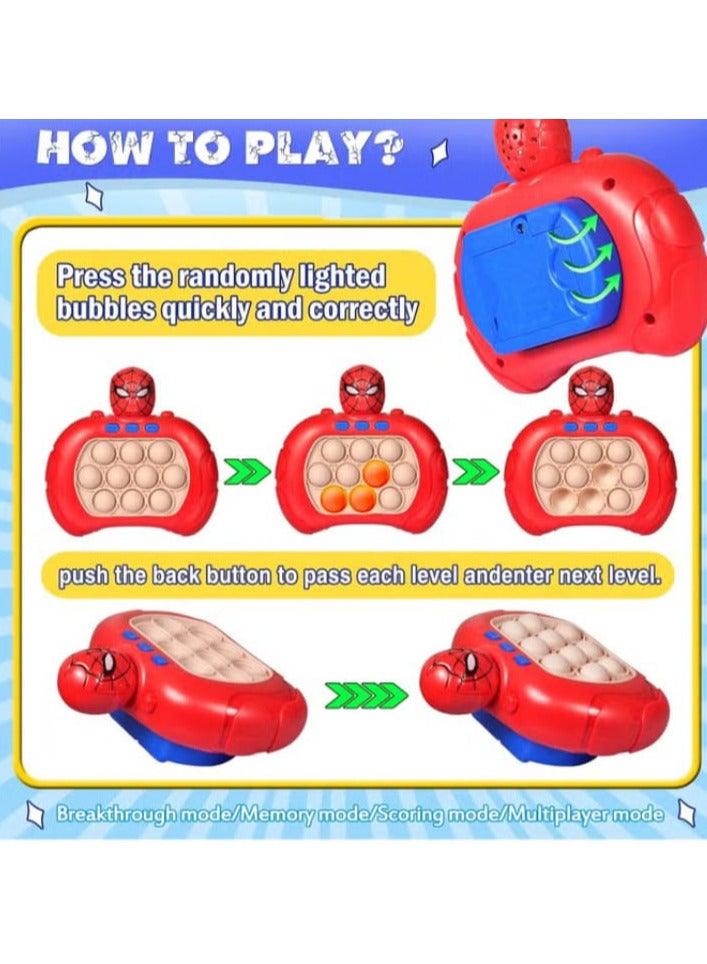 لعبة الضغط السريع على شكل عنكبوت، ألعاب فيدجيت ات برو للأطفال والكبار، لعبة بازل سريعة محمولة باليد، لعبة تخفيف التوتر والفقاعات هدايا الحفلات، هدية للبنات والأولاد - Image 3
